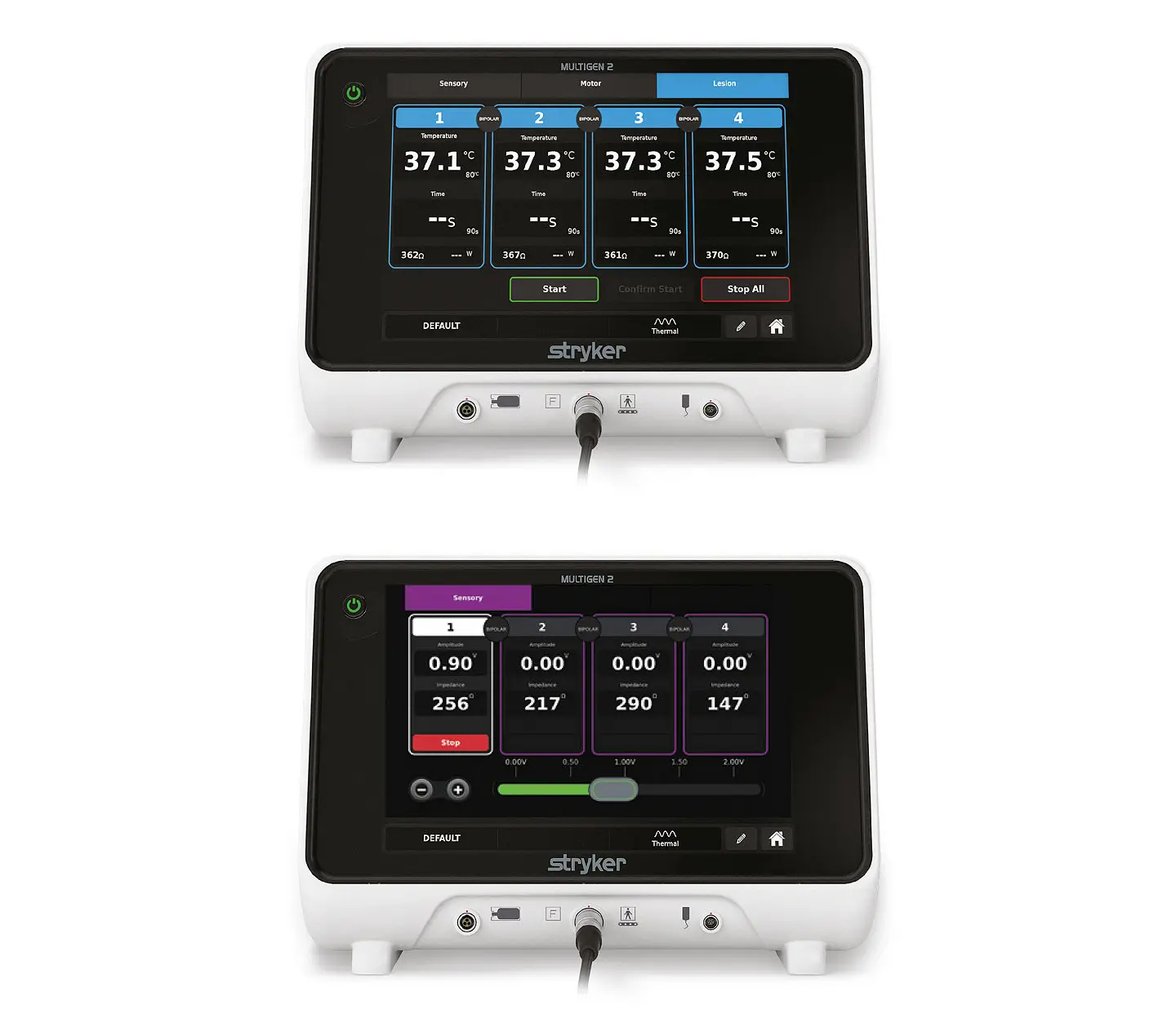 Stryker MultiGen 2 Radiofrequency Generator Screens Stryker MultiGen 2 Radiofrequency Generator Screens